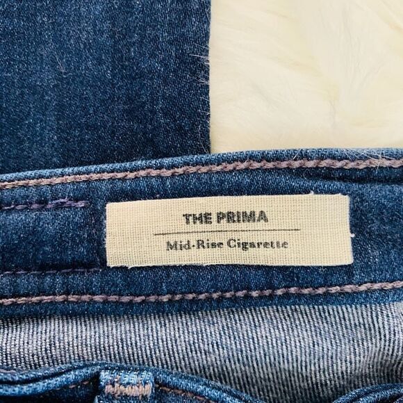 AG The Prima Mid-Rise Cigarette Denim Jeans Sz 25R - Picture 7 of 10